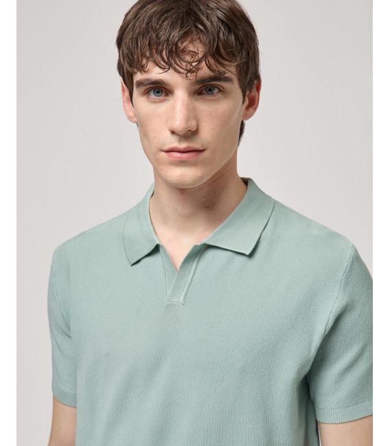 Knitted polo shirt