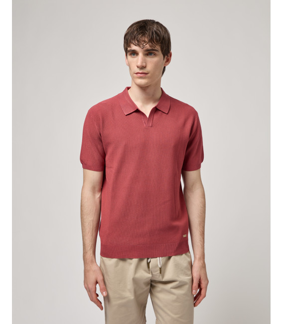 Knitted polo shirt