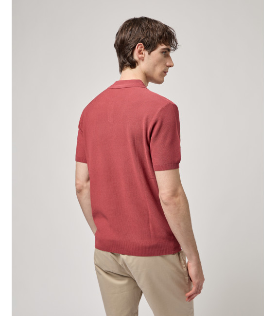 Knitted polo shirt