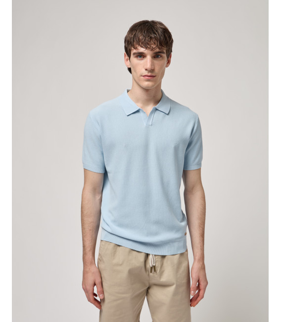 Knitted polo shirt