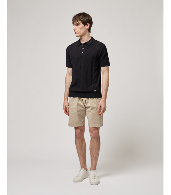 Knitted polo shirt