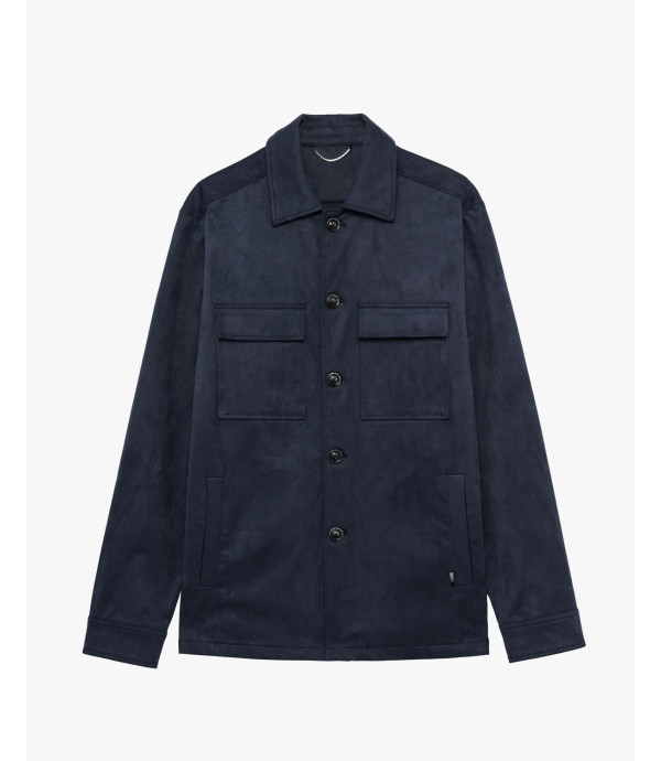 Faux-suede jacket