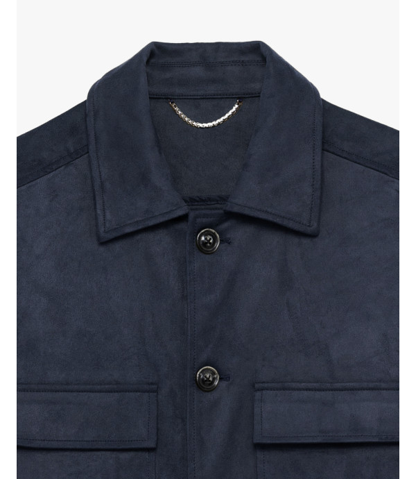 Faux-suede jacket