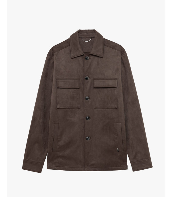 Faux-suede jacket