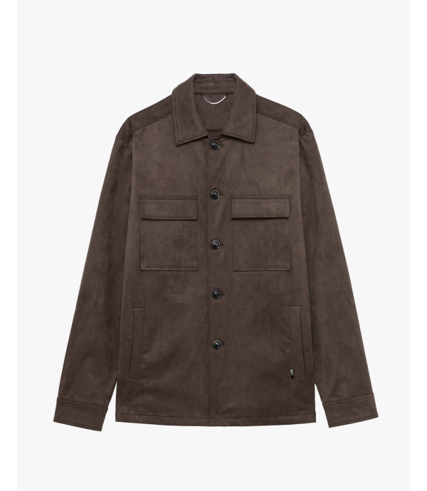 Faux-suede jacket