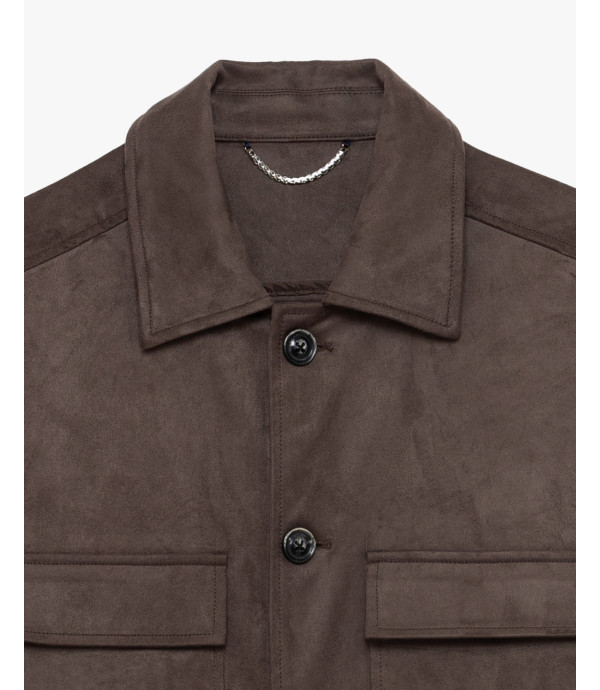 Faux-suede jacket