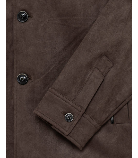 Faux-suede jacket