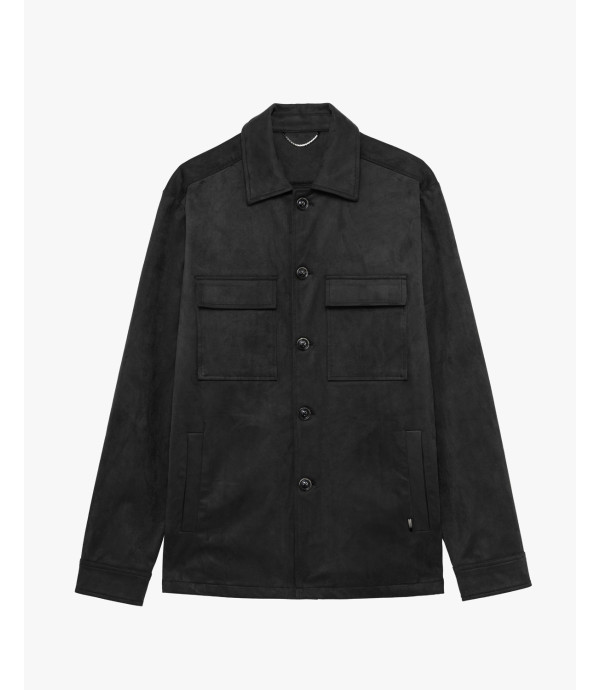 Faux-suede jacket