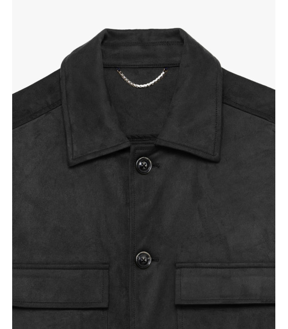 Faux-suede jacket