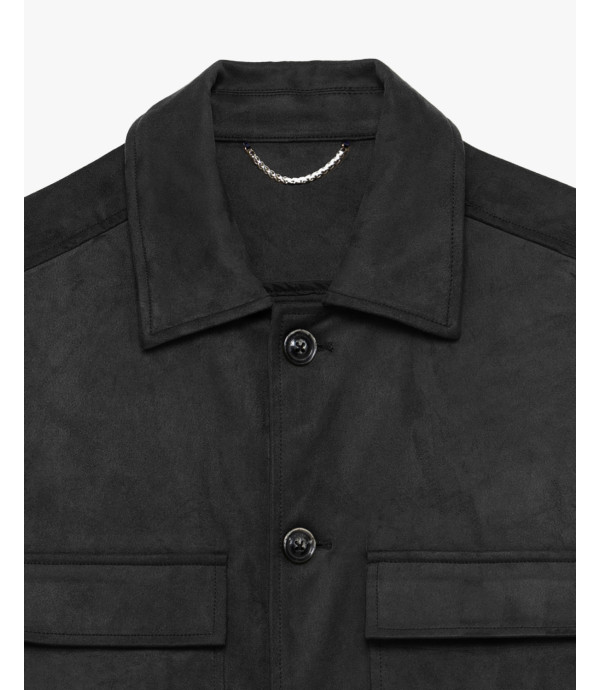 Faux-suede jacket