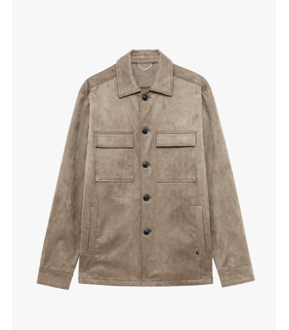 Faux-suede jacket