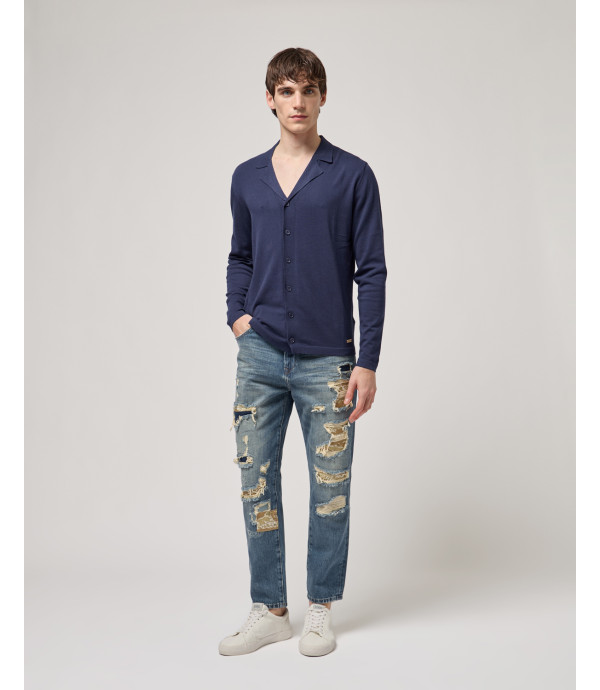 MIKE carrot cropped fit jeans