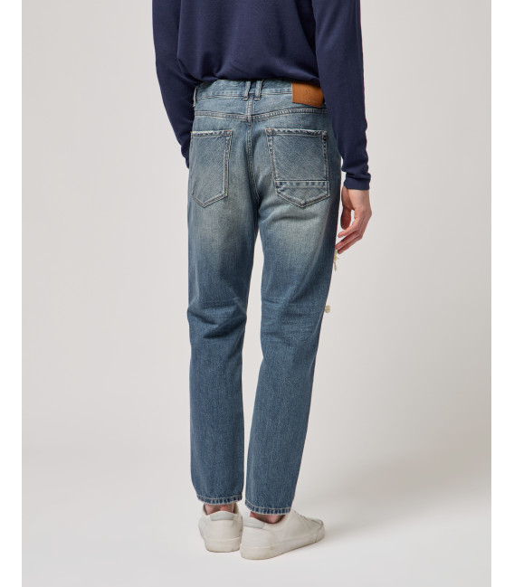 MIKE carrot cropped fit jeans