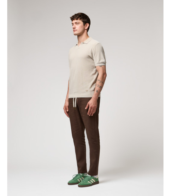 Pantalone in lino con laccio