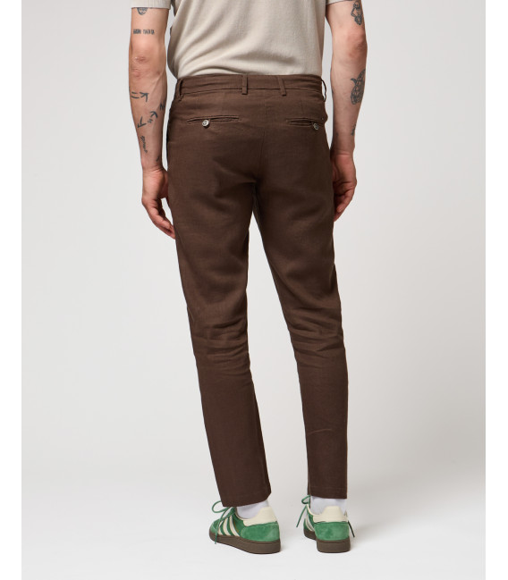 Pantalone in lino con laccio