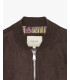 Faux-suede bomber jacket