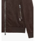 Faux-suede bomber jacket
