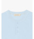 Knitted mandarin collar polo shirt
