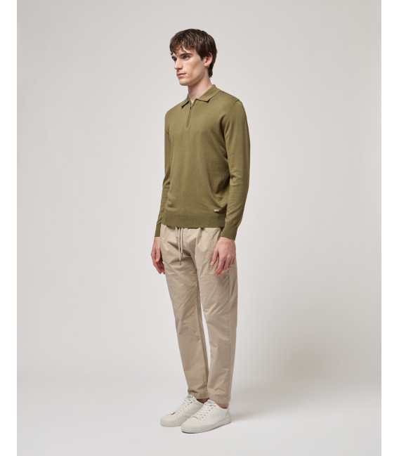 Pantaloni con coulisse carrot fit