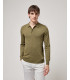 Relaxed fit long sleeves polo shirt