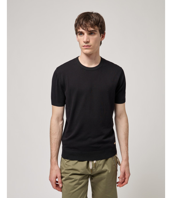 T-shirt in maglia muscle fit