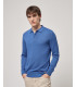Relaxed fit long sleeves polo shirt