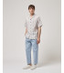 Camicia manica corta a righe