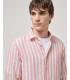Camicia a righe in lino