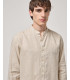 Camicia coreana in lino premium
