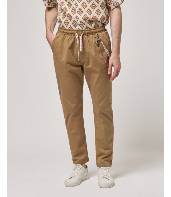 Pantaloni LEONARD con coulisse in cotone