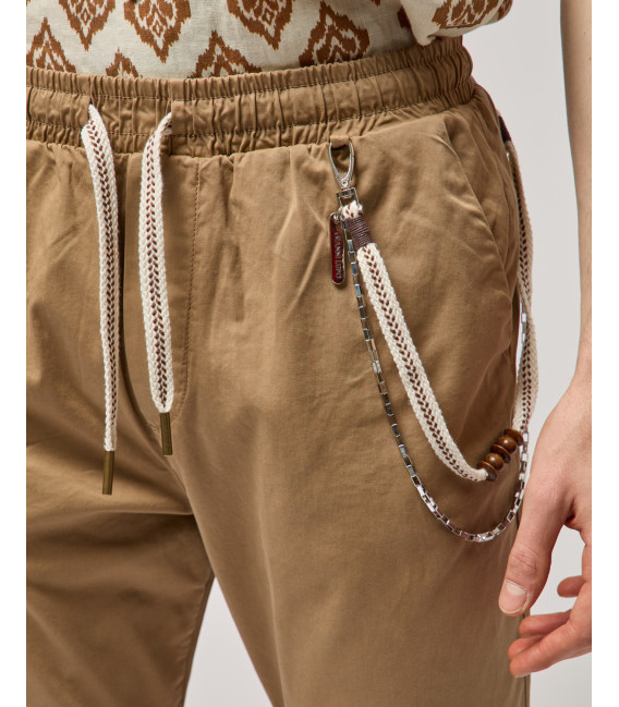Pantaloni LEONARD con coulisse in cotone