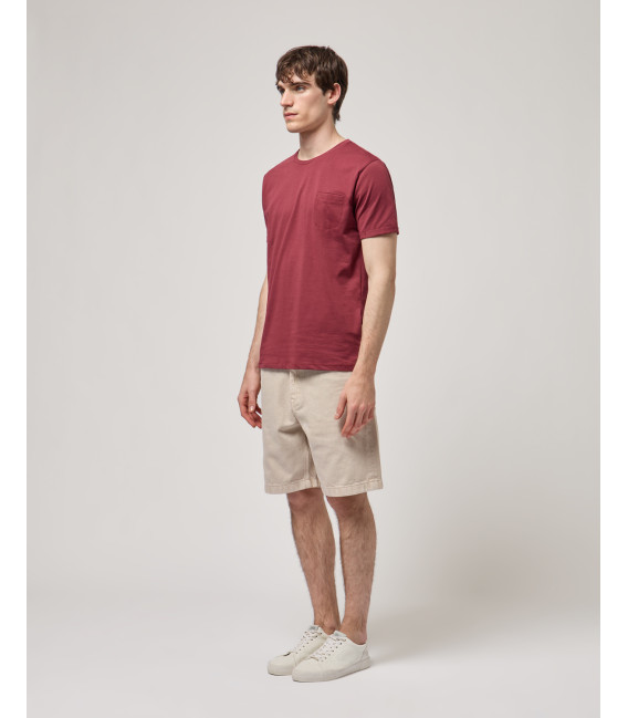 T-shirt con taschino in cotone extra fine