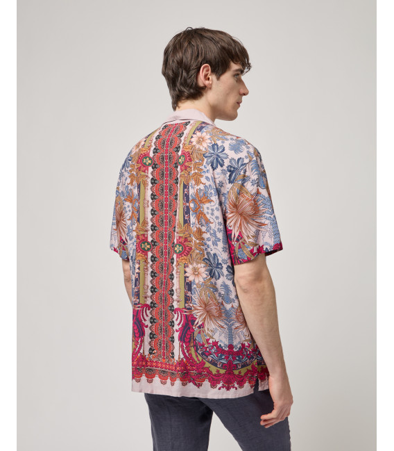 Camicia manica corta con stampa