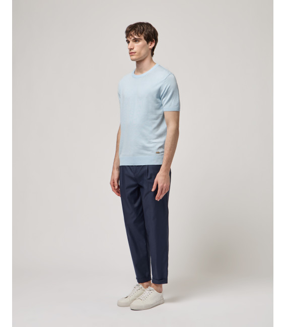 Muscle fit knitted t-shirt