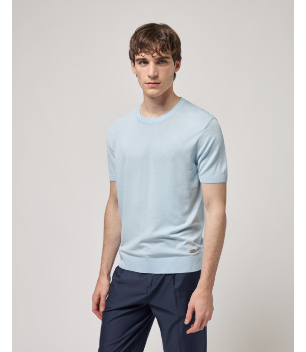 T-shirt in maglia muscle fit