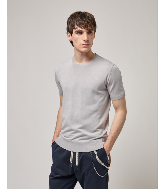 Muscle fit knitted t-shirt