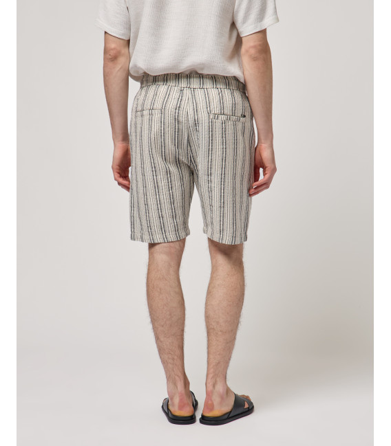 Striped bermuda shorts