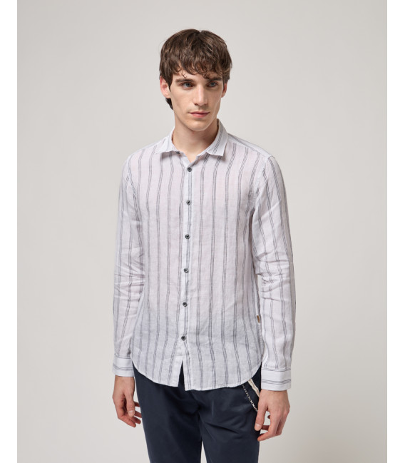 Striped linen shirt