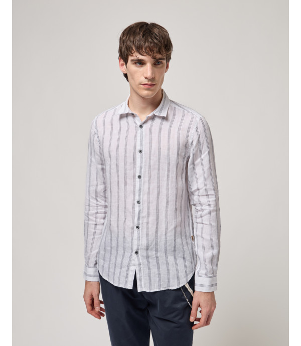 Striped linen shirt