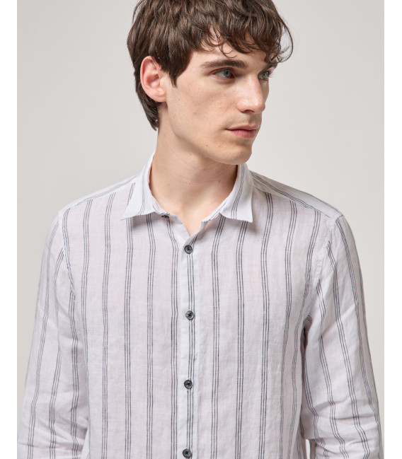 Striped linen shirt