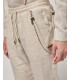 Pantaloni in lino con coulisse slim fit
