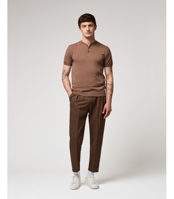 Pantaloni relaxed fit con pinces