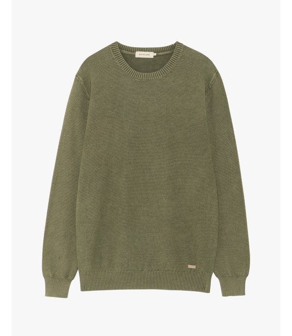 Used effect cotton sweater