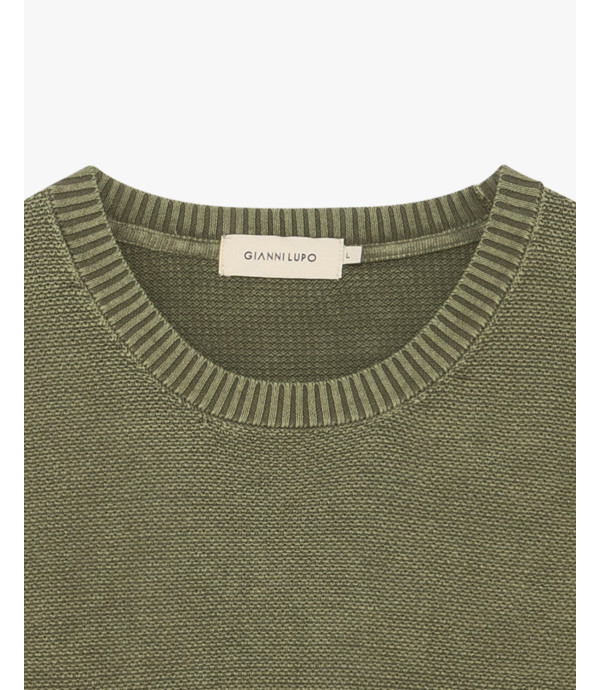 Used effect cotton sweater
