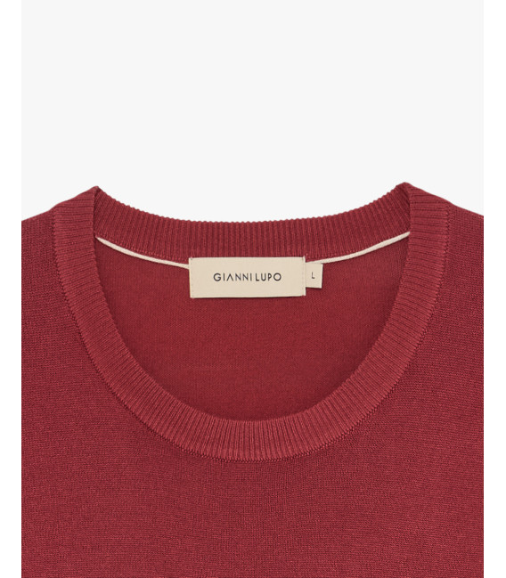 T-shirt in maglia muscle fit