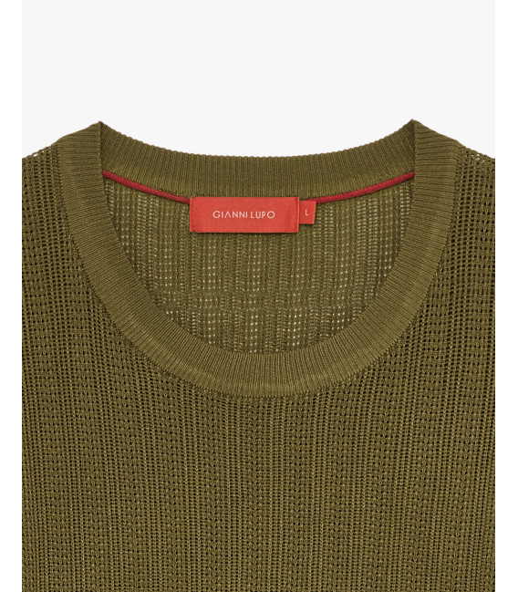 T-shirt in maglia a manica corta