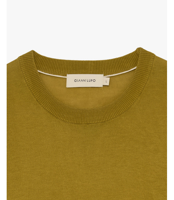 T-shirt in maglia girocollo