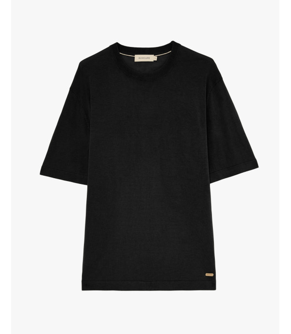 T-shirt in maglia girocollo
