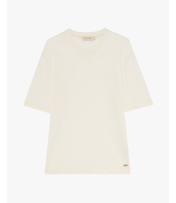 T-shirt in maglia girocollo