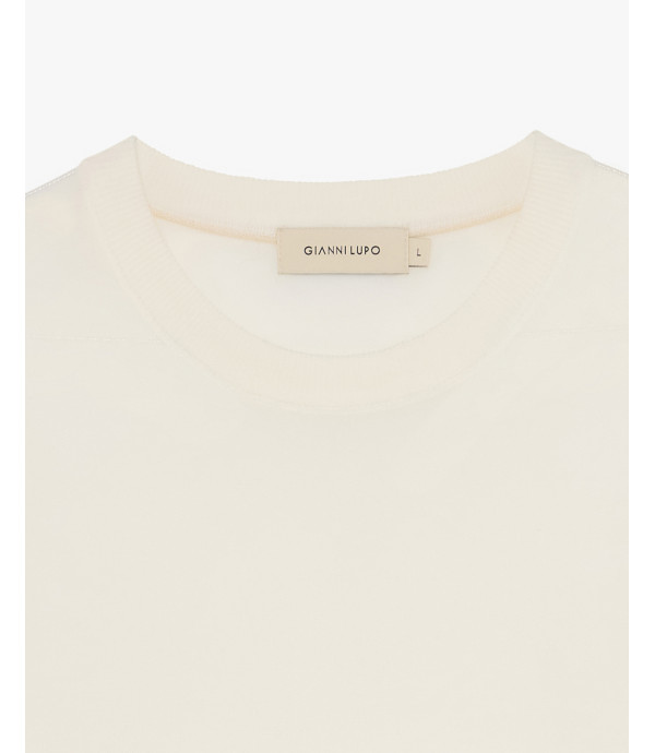 T-shirt in maglia girocollo